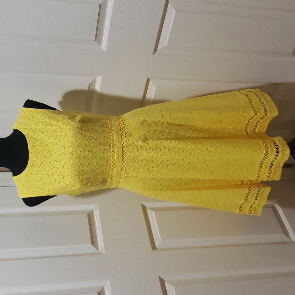 NWT 🎀 Calvin Klein Eyelet Flare Dress